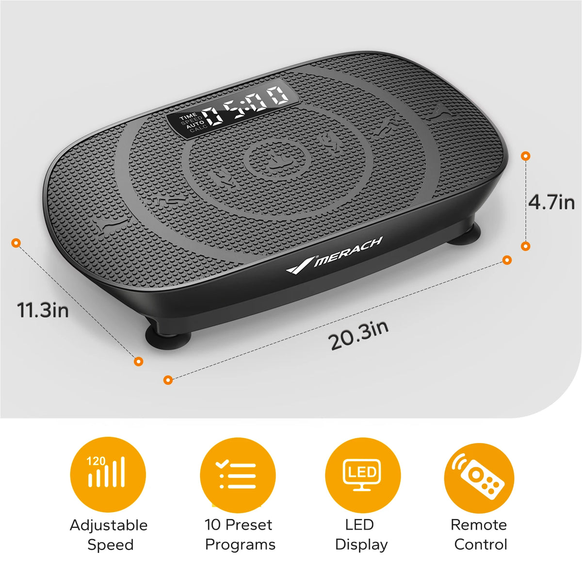 Merach Vibration Plate Exercise Machine For Whole Body Fitness