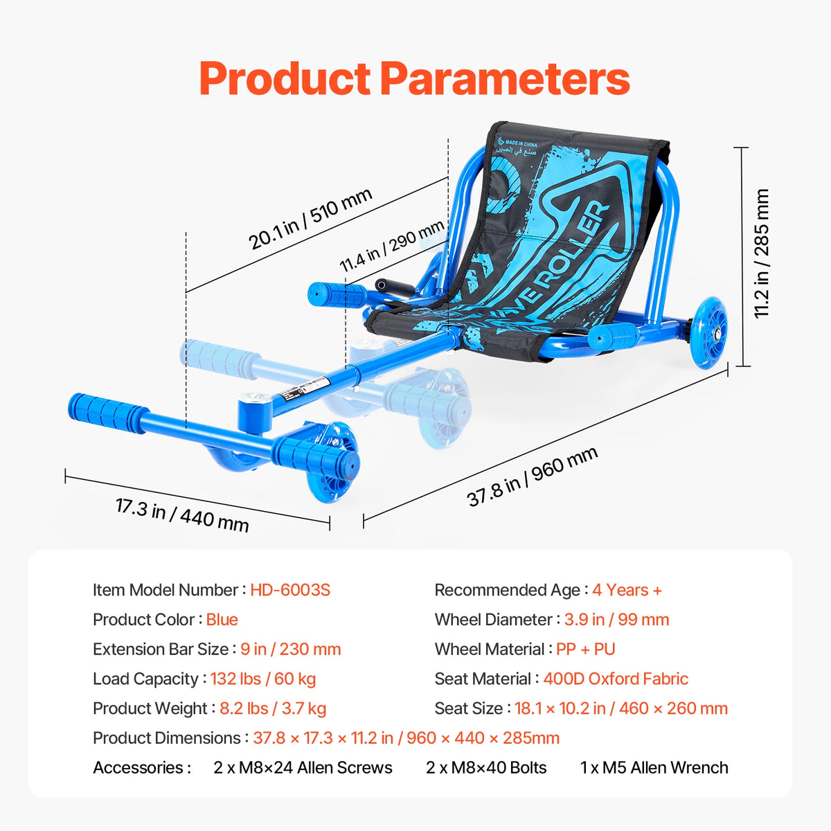 SucceBuy Ride On Drift Car Zig Zag Scooter Swinging Motion