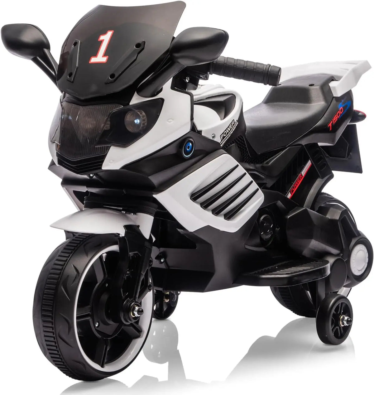 HiMISS Kids Electric Motorcycle Ride On Toy With Training Wheels