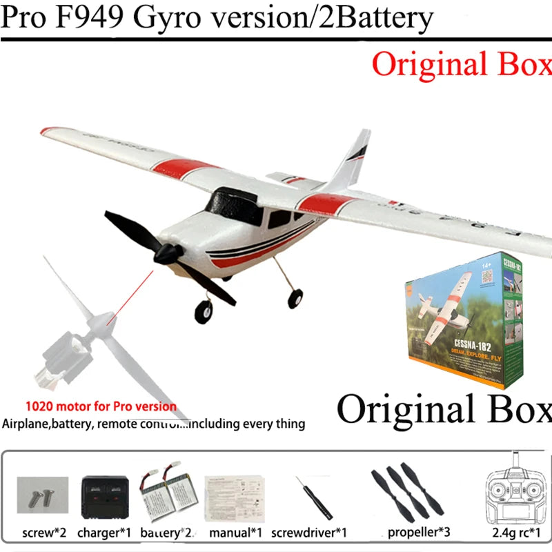 WLtoys F949 RC Fixed Wing Airplane With Upgraded Gyroscope