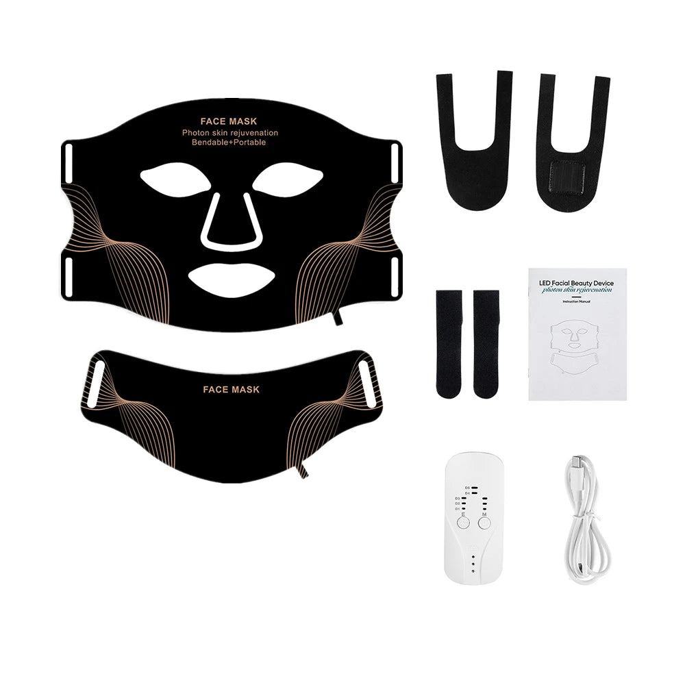 Iebilif Flexible Led Face Mask For Deep Skin Rejuvenation Therapy