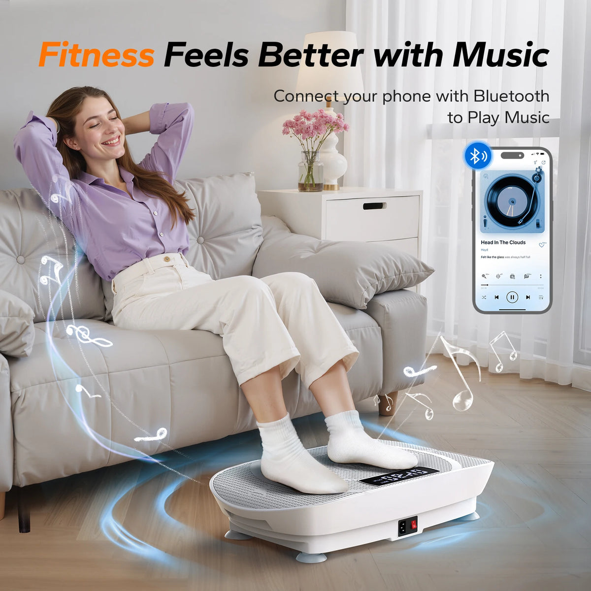 Merach Vibration Plate Exercise Machine For Whole Body Fitness