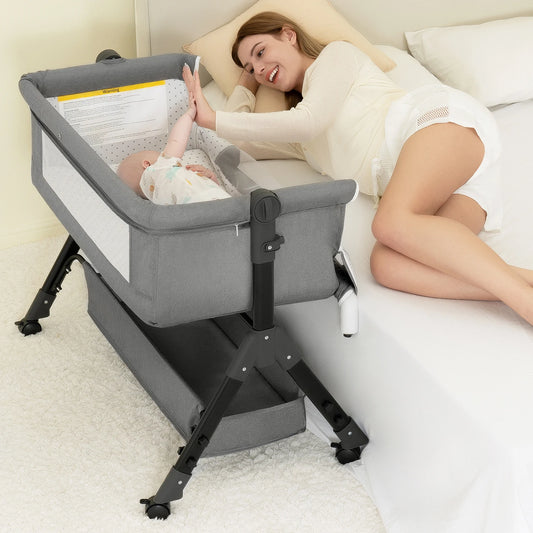 3 In 1 Foldable Baby Bassinet Bedside Sleeper Portable Cradle