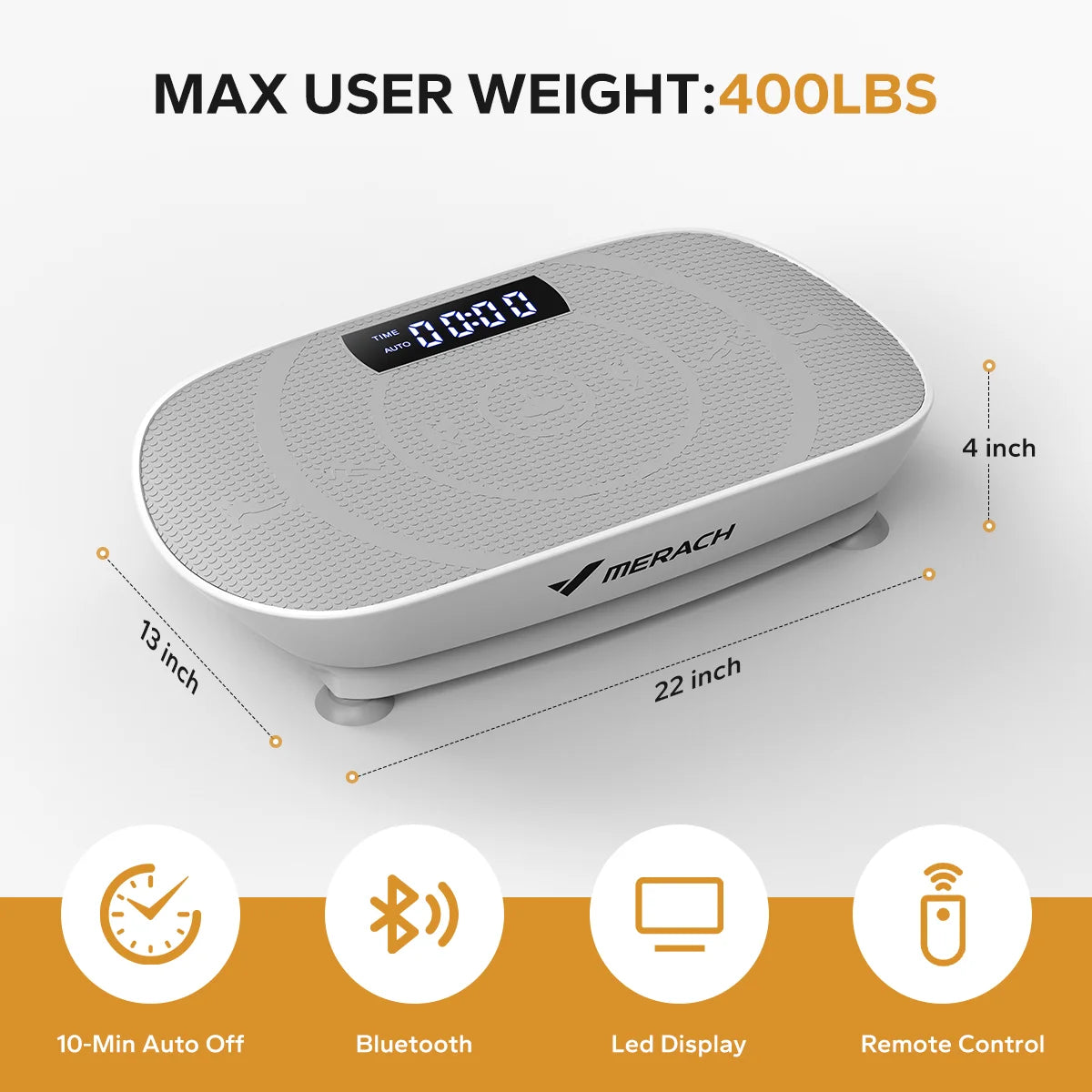 Merach Vibration Plate Exercise Machine For Whole Body Fitness
