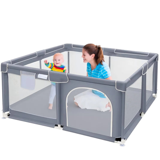 Breathable Mesh Toddler Playpen For Indoor And Outdoor Use