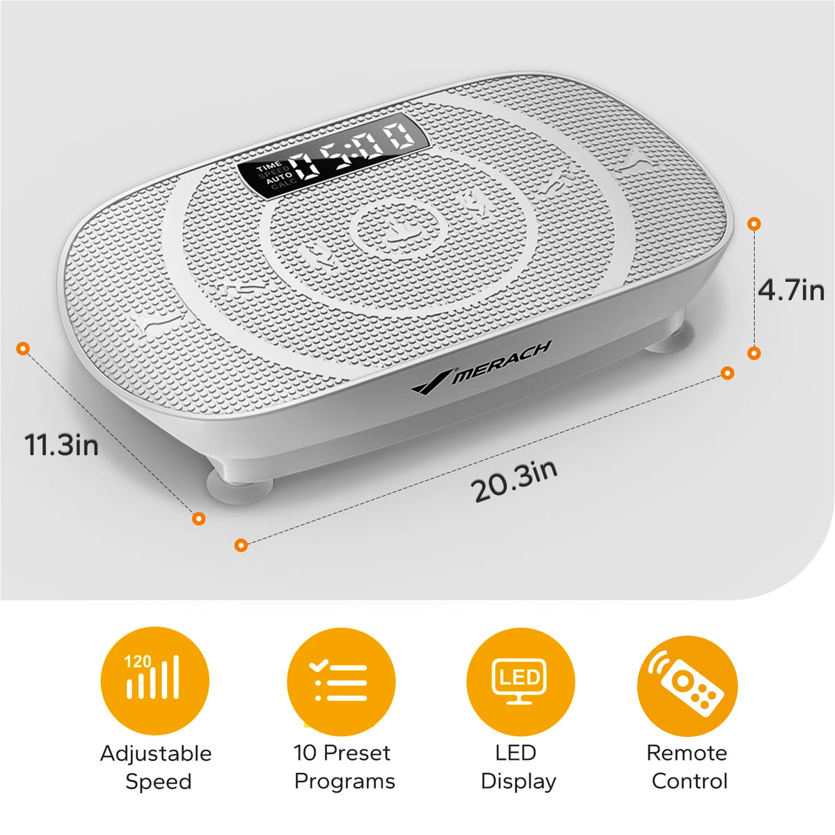 Merach Vibration Plate Exercise Machine For Whole Body Fitness