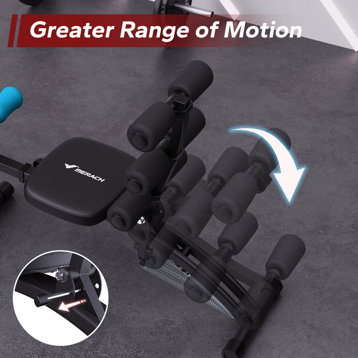Merach Adjustable Ab Workout Bench For Home Situp Trainer