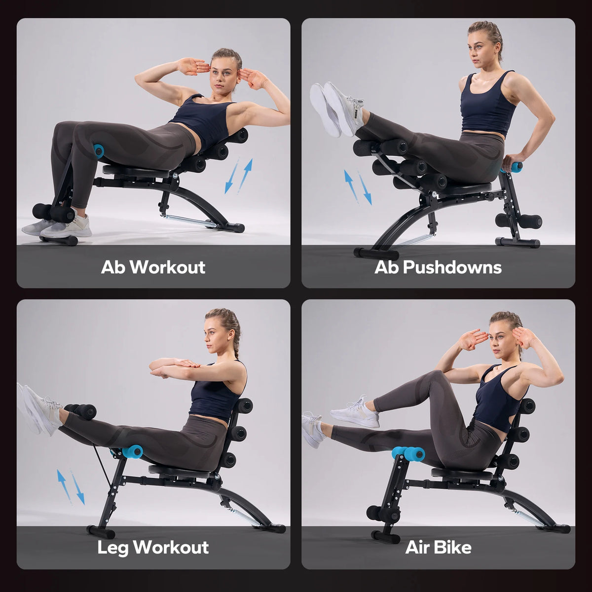 Merach Adjustable Ab Workout Bench For Home Situp Trainer