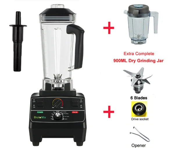 BioloMix Professional Smart Timer Blender And Ice Smoothie Crusher