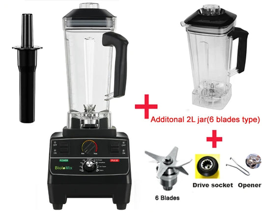 BioloMix Professional Smart Timer Blender And Ice Smoothie Crusher