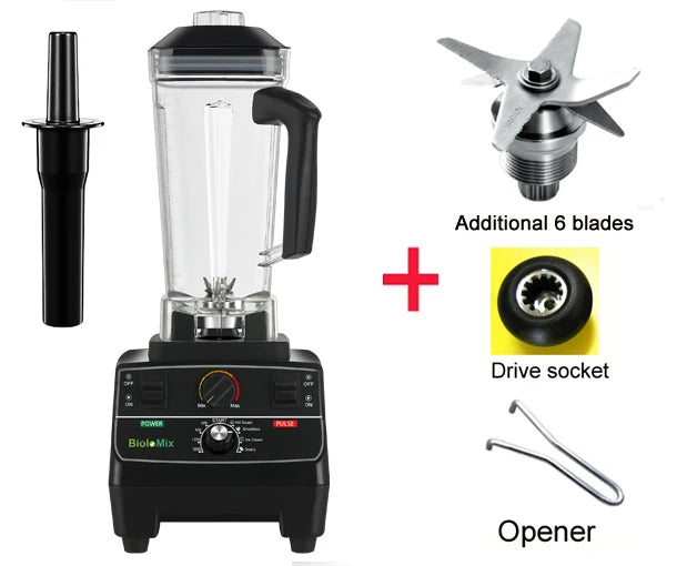 BioloMix Professional Smart Timer Blender And Ice Smoothie Crusher