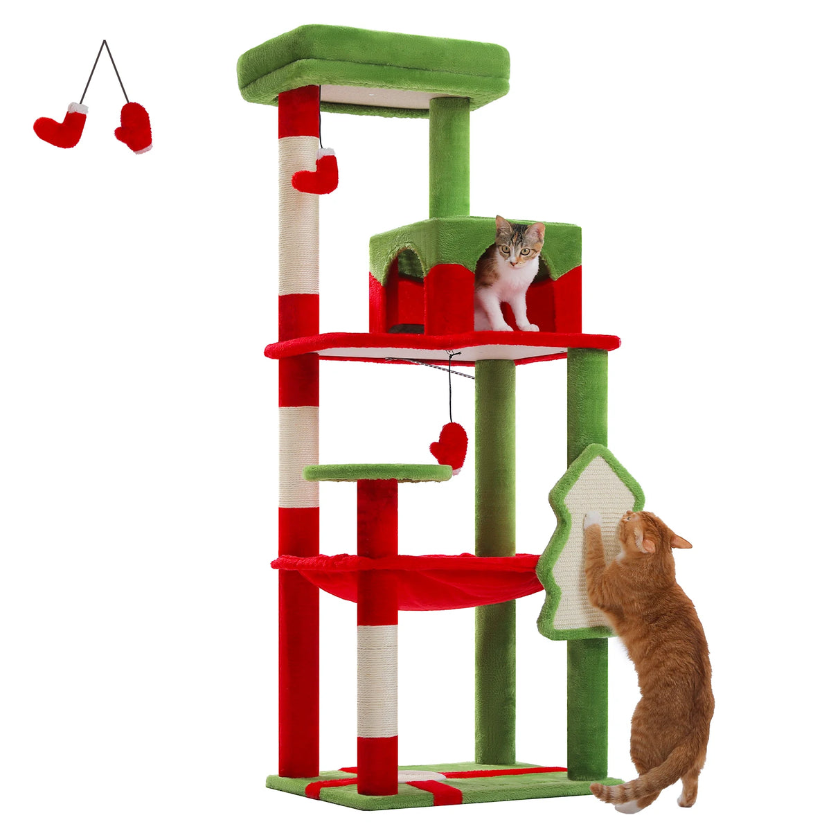 Pawz Road Multi Level Cat Tower With Hammock Sisal Posts