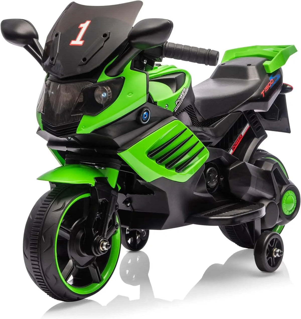 HiMISS Kids Electric Motorcycle Ride On Toy With Training Wheels