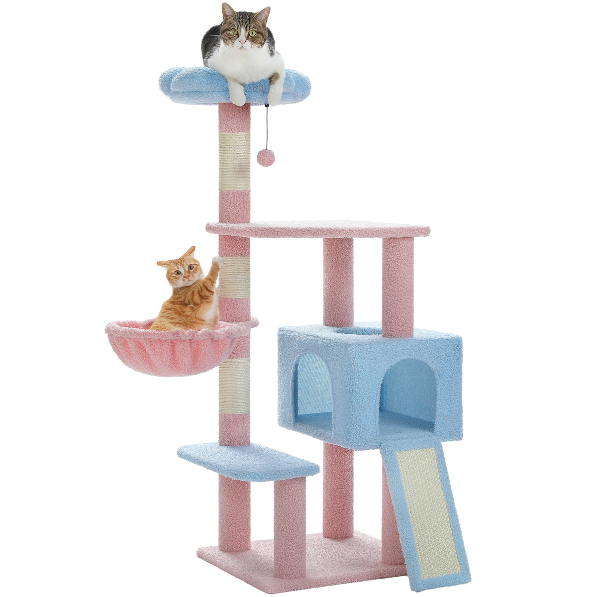 PAWZ Road Flower Multi Level Cat Tower With Sisal Posts