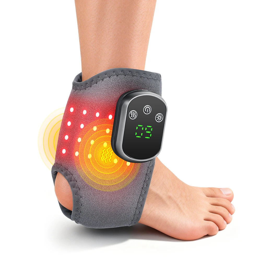 Hailicare Heated Red Light Ankle Massager With Vibration