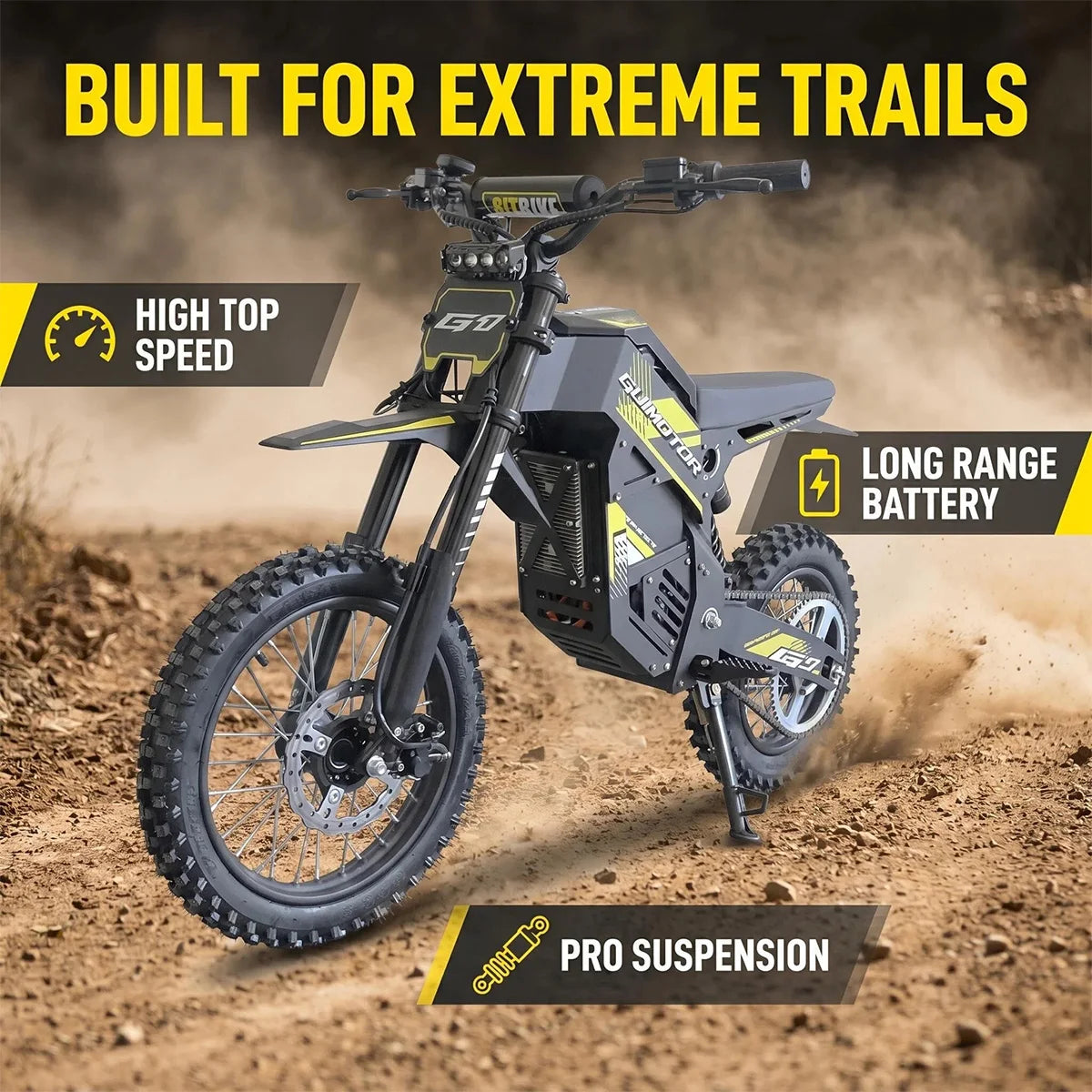Uplee G1 Electric Fat Tire Dirt Bike With Powerful Motor