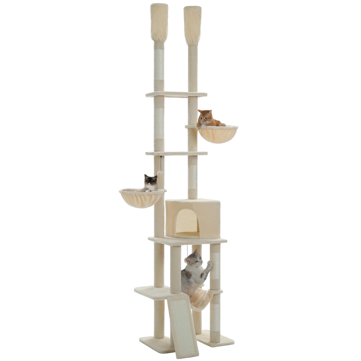 PAWZ Road Cactus Cat Tree With Hammocks Condos Scratching Posts