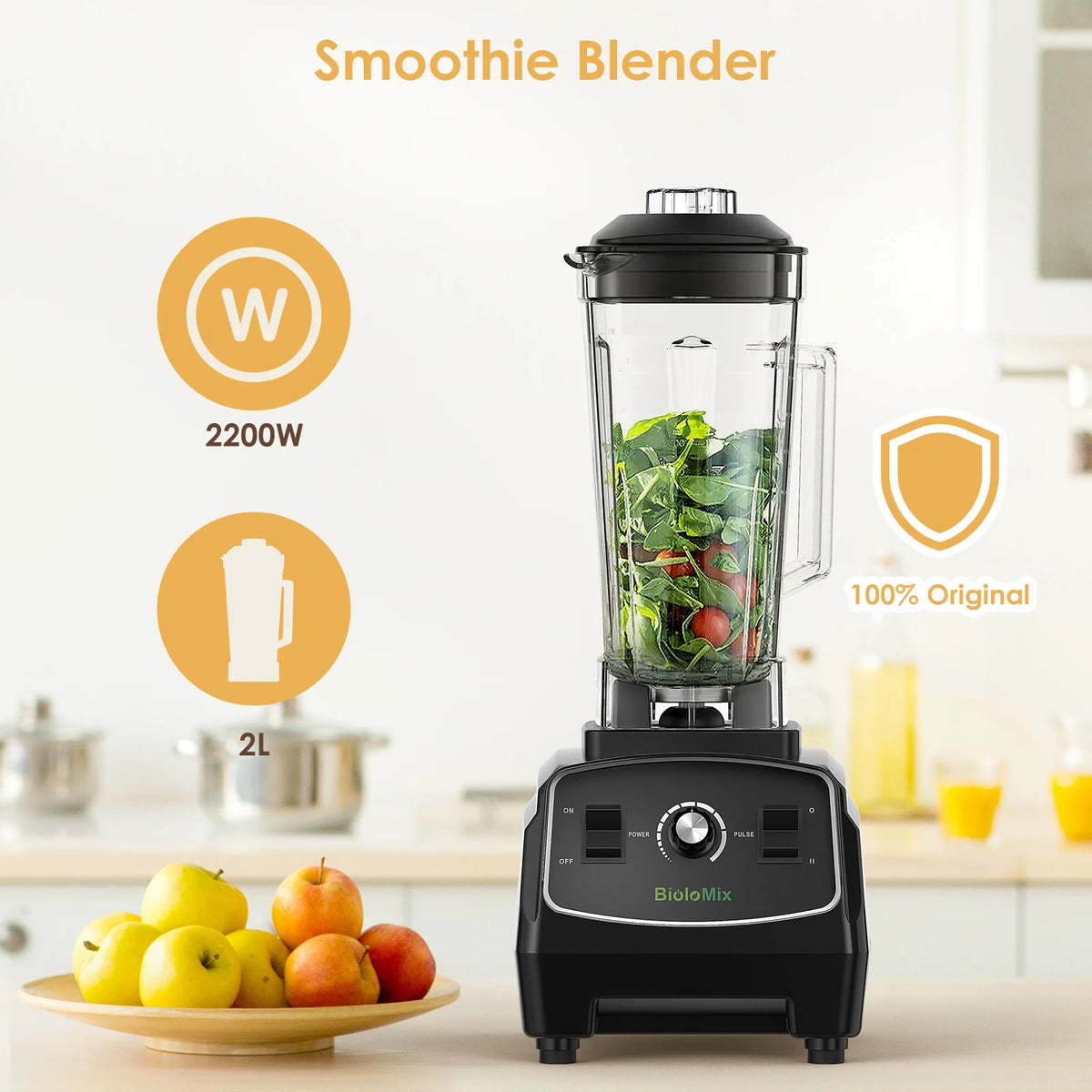 Biolomix Heavy Duty Multi Function Blender And Juicer Processor