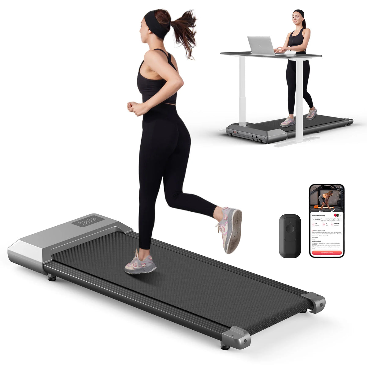 Superun 2.5HP Home Treadmill With Bluetooth And LCD Display
