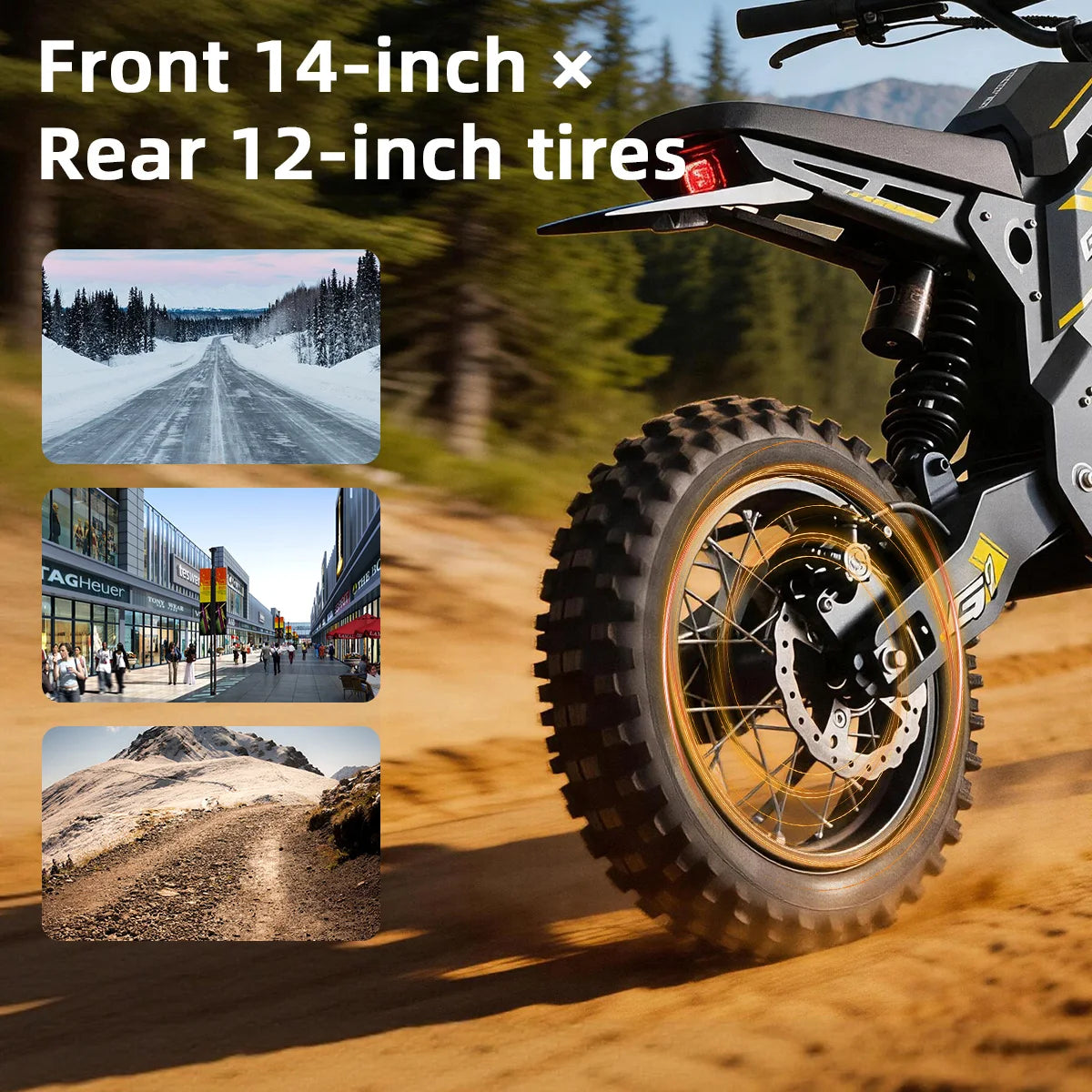Uplee G1 Electric Fat Tire Dirt Bike With Powerful Motor