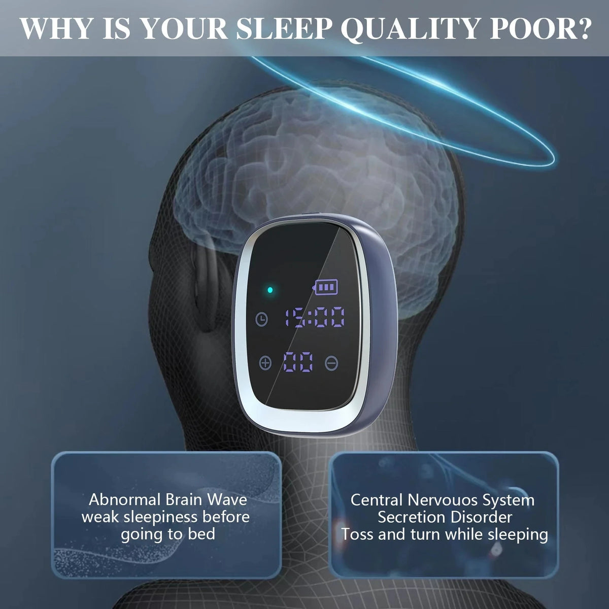 Portable Ems Sleep Aid Device For Insomnia Relief