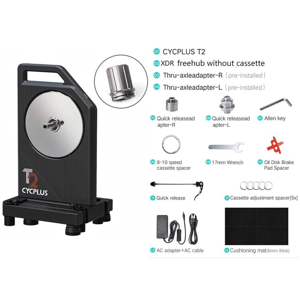 CYCPLUS T2 Direct Drive Smart Bike Trainer With ANT Plus Bluetooth Power Meter
