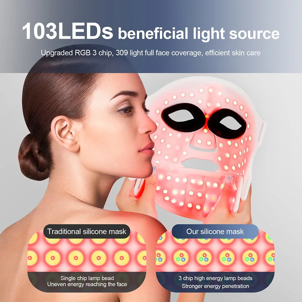 Iebilif Flexible Led Face Mask For Deep Skin Rejuvenation Therapy