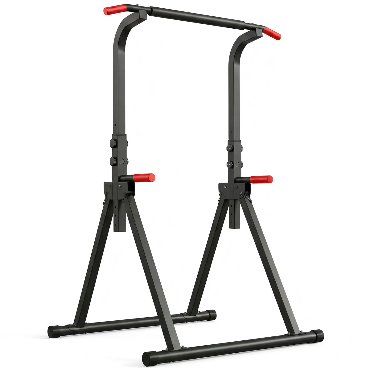 Foldable Power Tower Pull Up Bar With Adjustable Dip Station