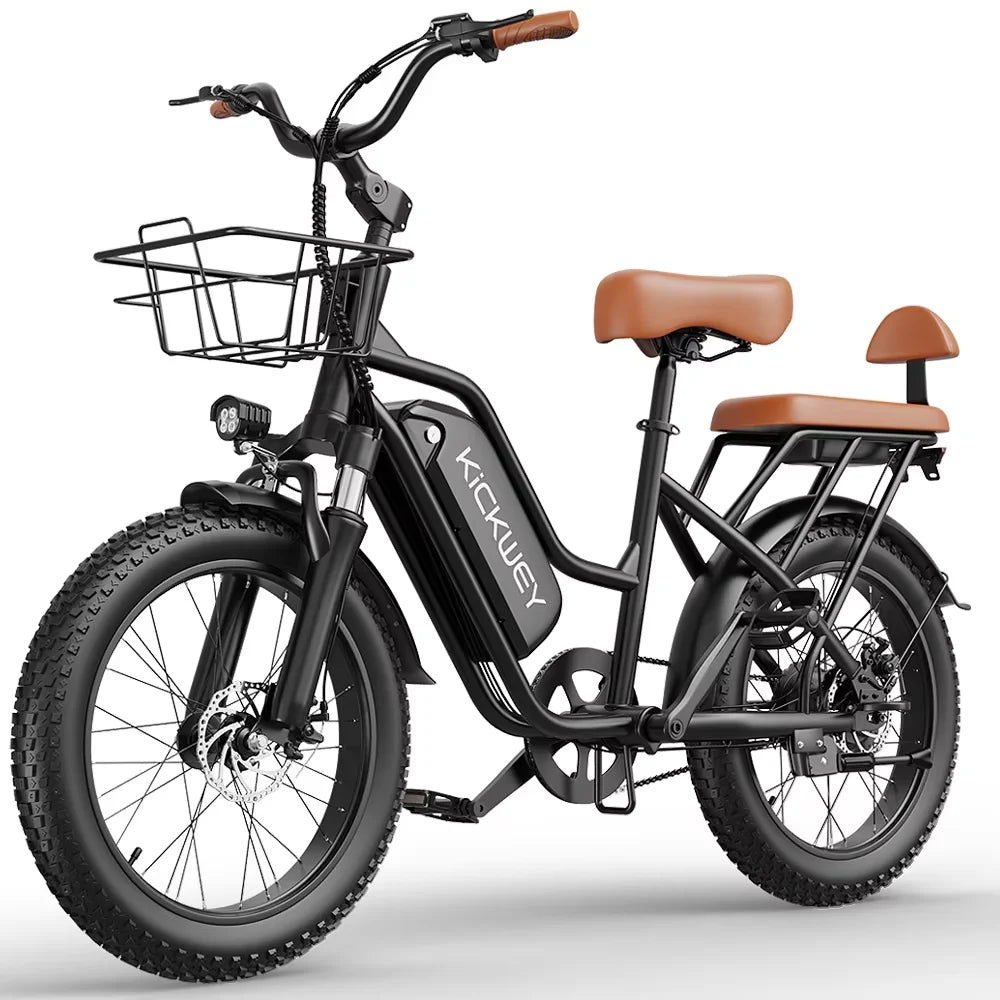 Kickwey LD20 1500W Electric Fat Tire Bike With 48V Battery