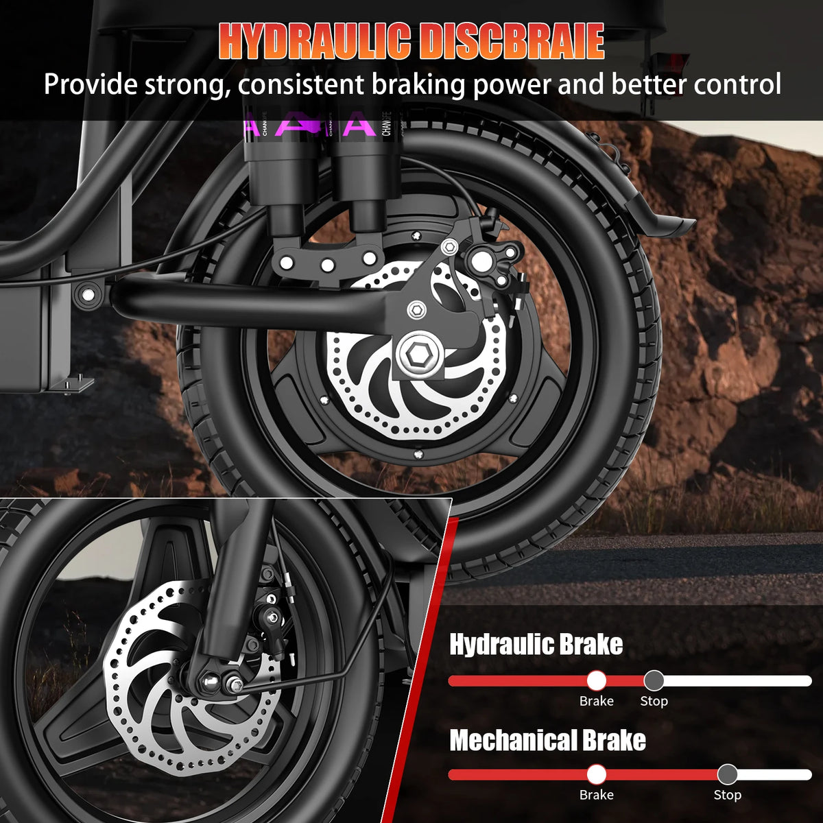 Uplee 500W Electric Bike Foldable Full Suspension Urban Cruiser
