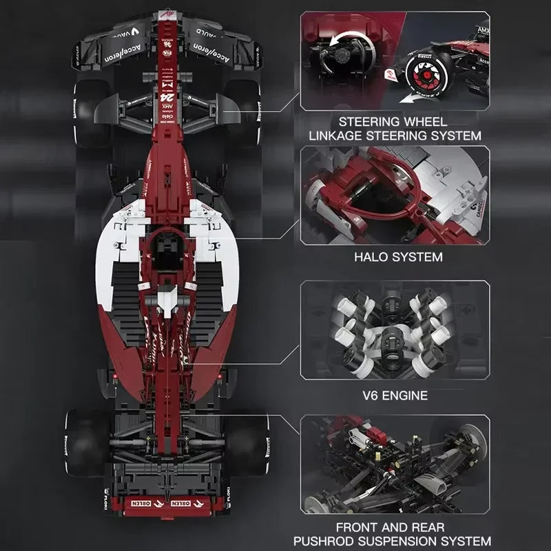 Cada Technical Drift Racing MOC F1 Race Car Building Blocks