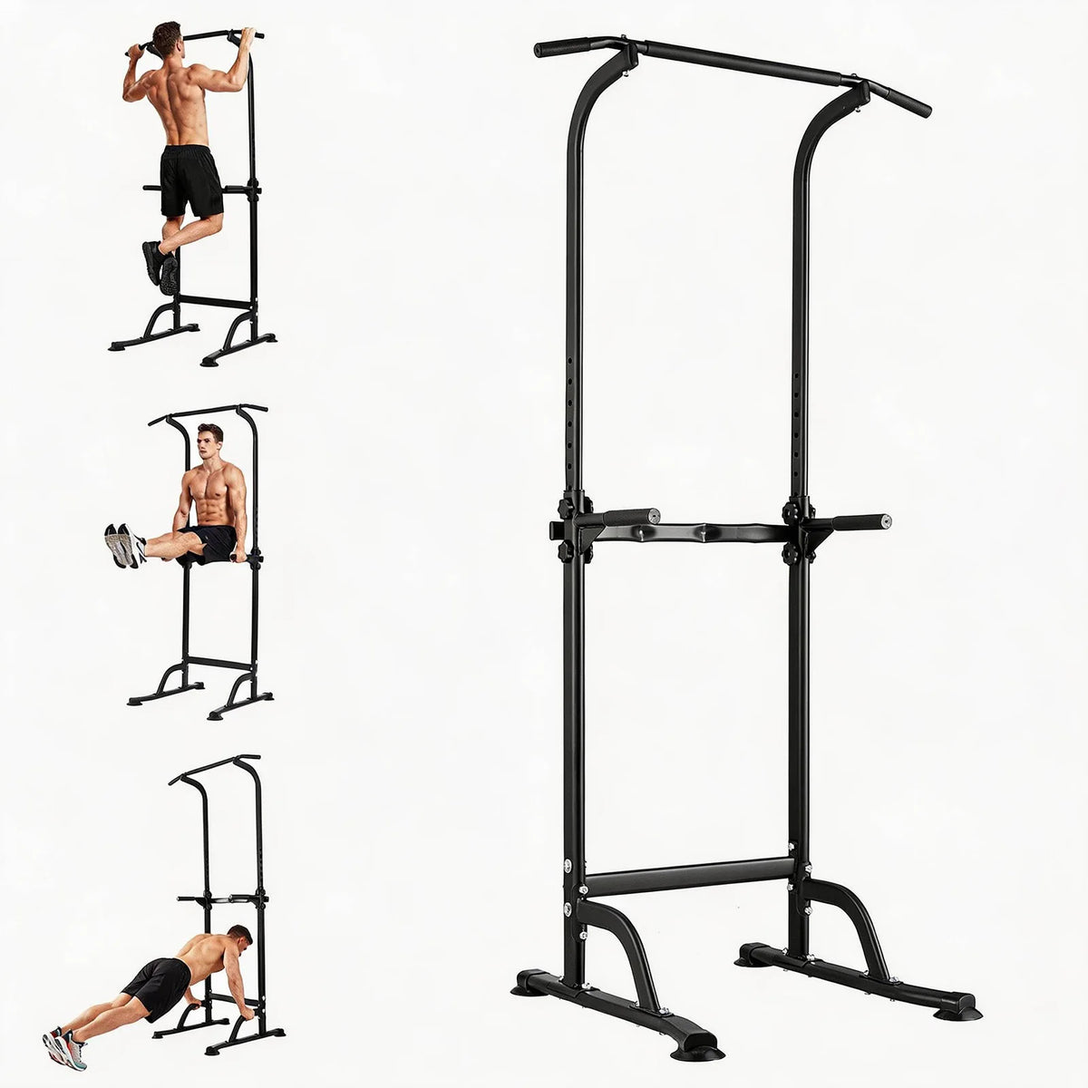 HiMiss Multifunction Power Tower Dip Station With Pull Up Bar