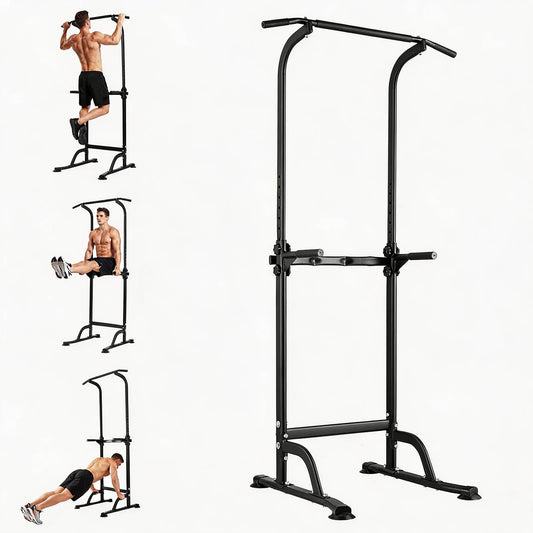 HiMiss Multifunction Power Tower Dip Station With Pull Up Bar