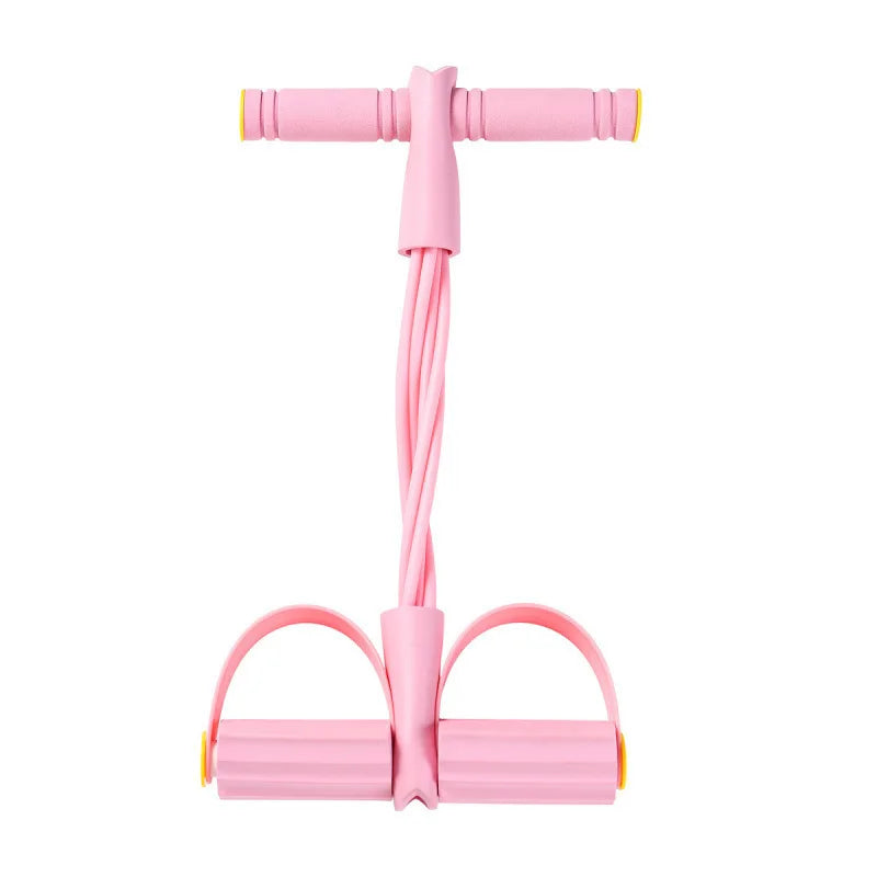 Natural Rubber Pedal Resistance Bands With Heavy Duty Handles