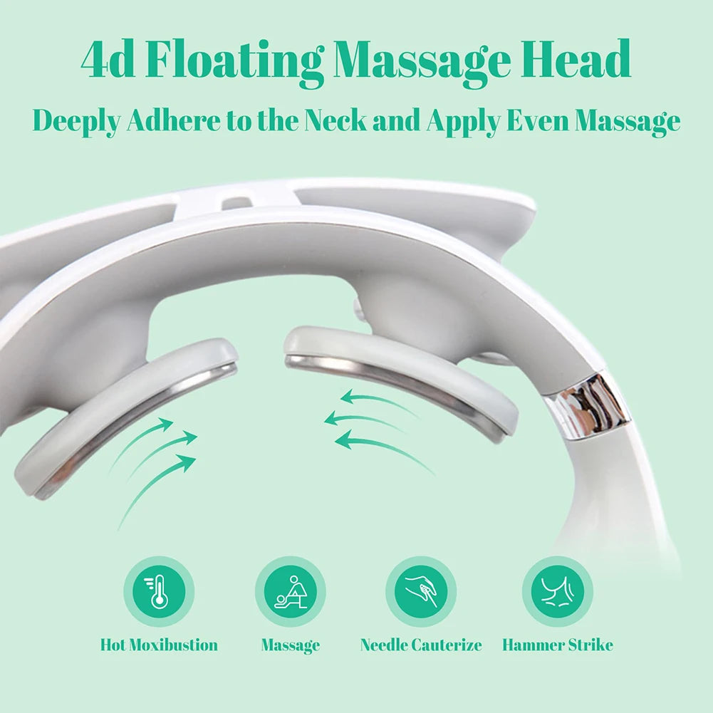 Cervical Neck Massager With Heating And 16 Pulse Modes