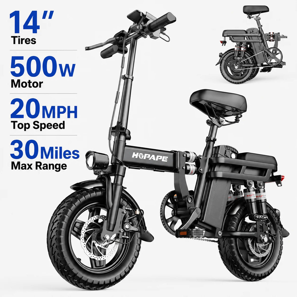 EOEOTWO 1500W Peak Electric Bike With 48V Long Range Battery