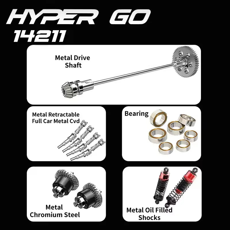 Jyscend MJX Hyper Go 4Wd Short Brushless RC Car Toy