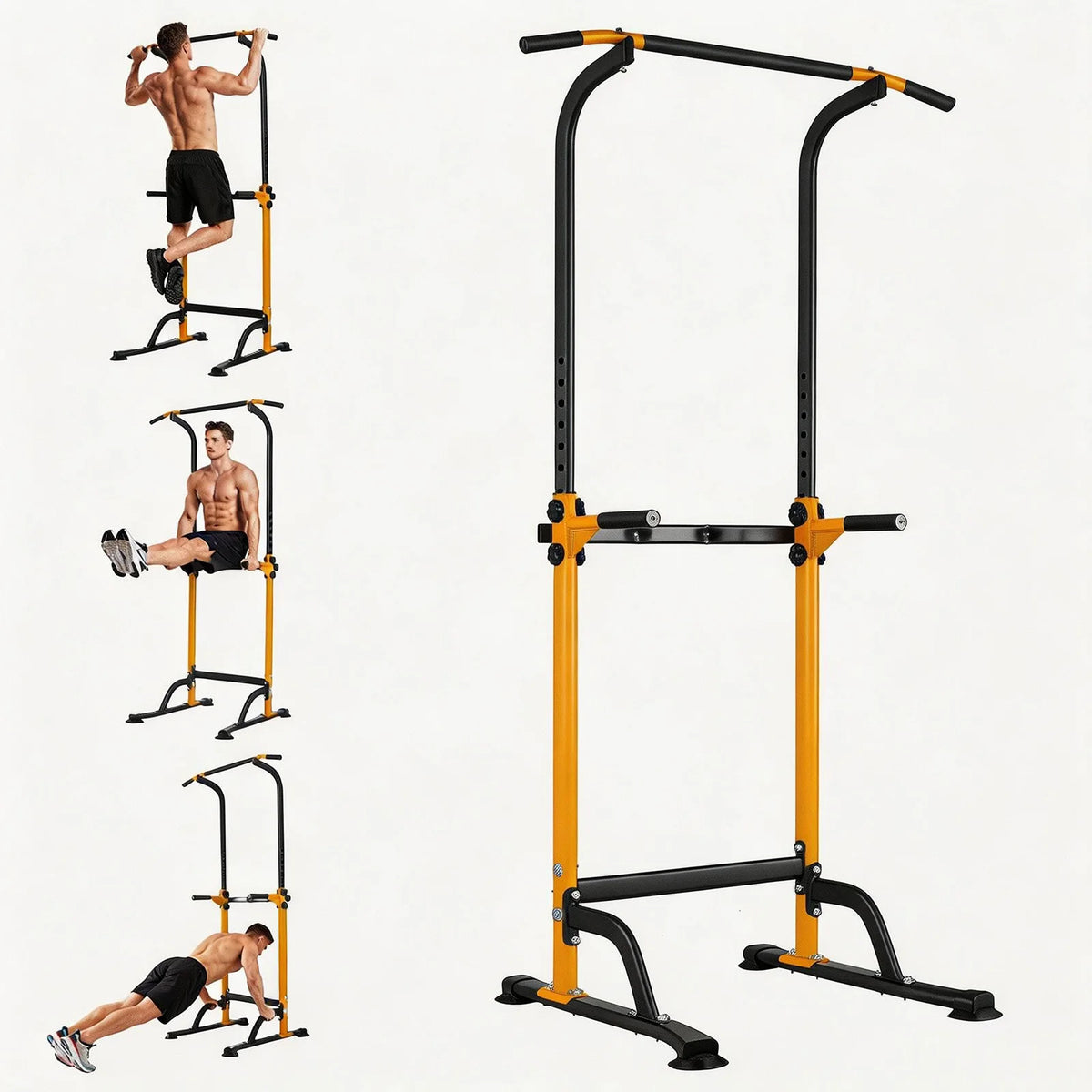 HiMiss Multifunction Power Tower Dip Station With Pull Up Bar