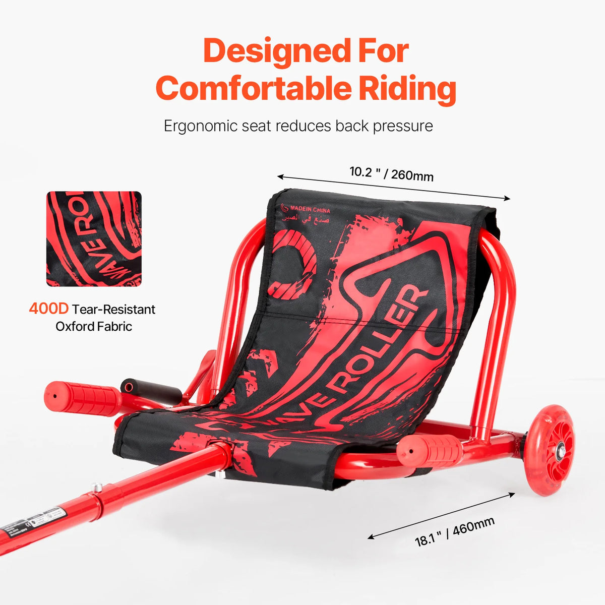 SucceBuy Ride On Drift Car Zig Zag Scooter Swinging Motion