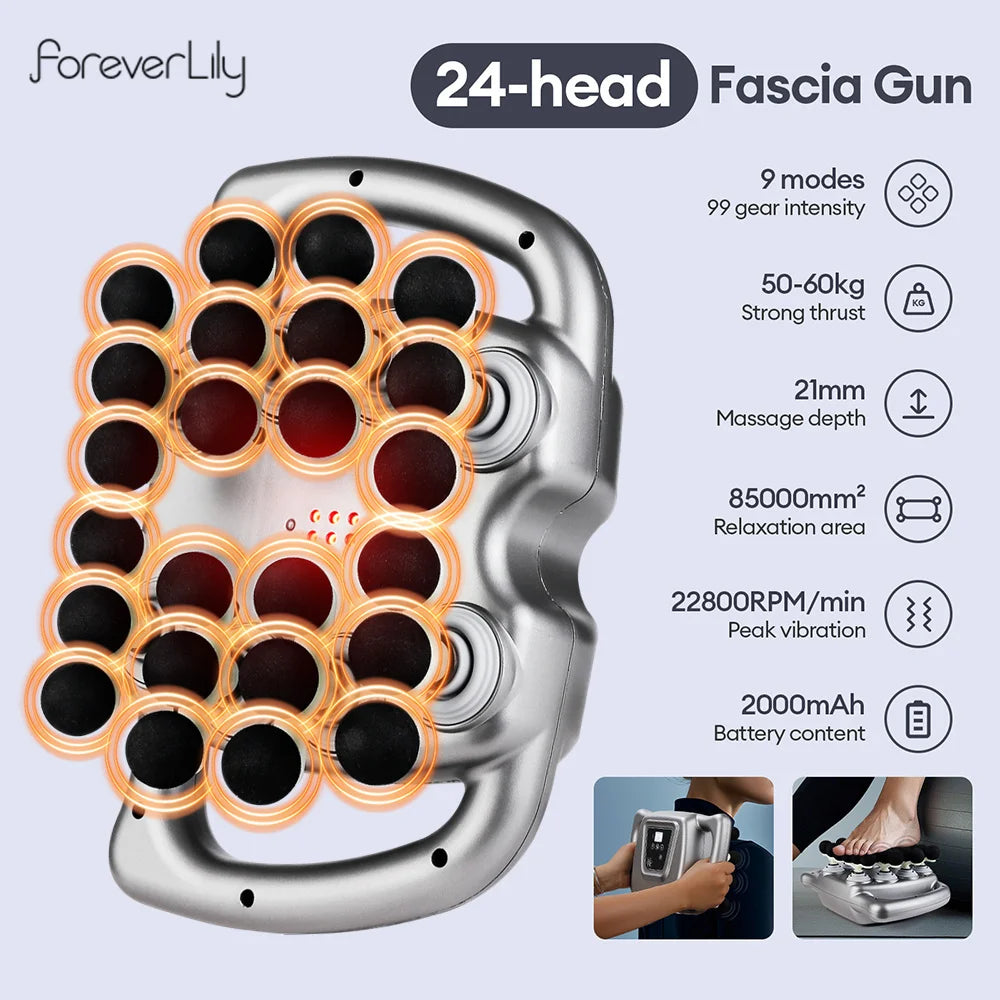 Fascia Massage Gun With 99 Level Vibration For Body Relief