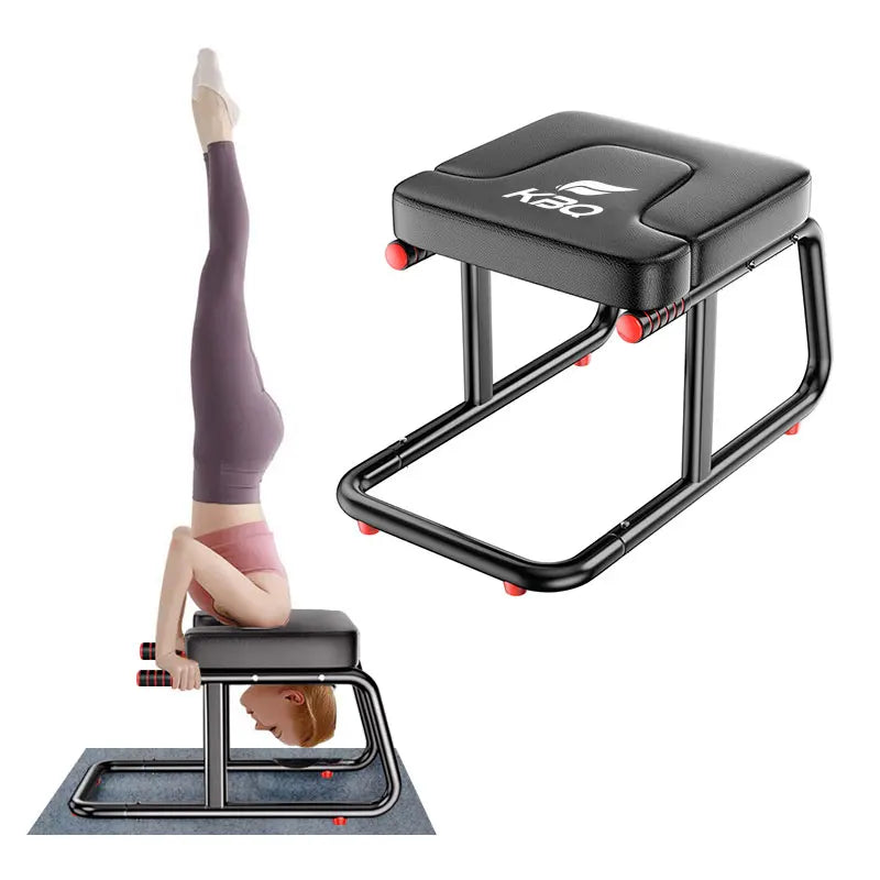 KBQ Multifunctional Inverted Yoga Stool With Double Armrests