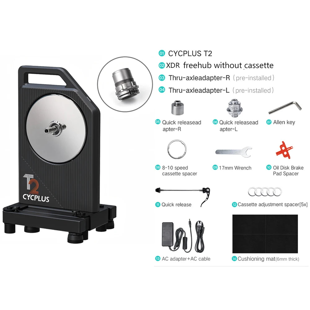 CYCPLUS T2 Direct Drive Smart Bike Trainer With ANT Plus Bluetooth Power Meter