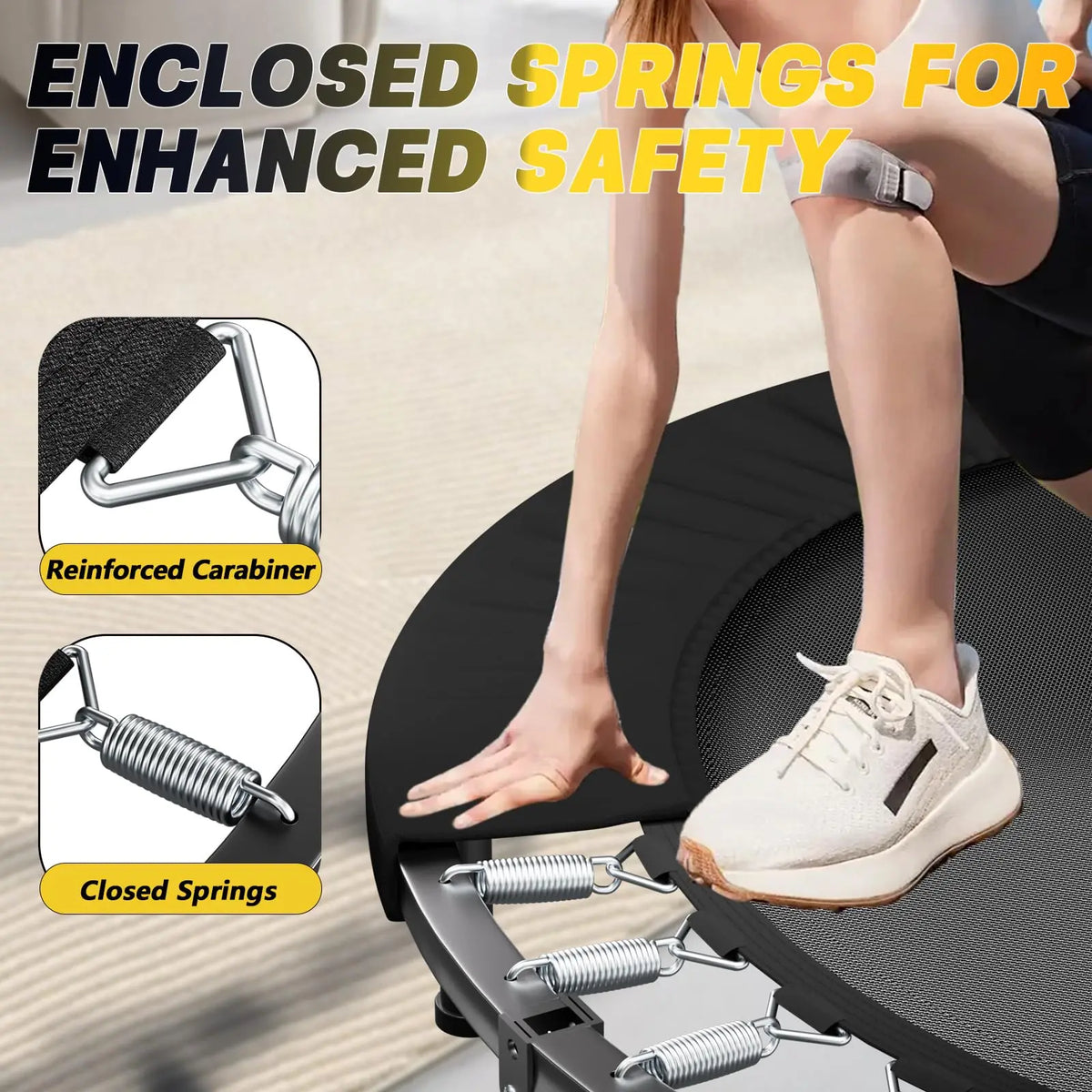 Professional Foldable Mini Rebounder Trampoline For Home Cardio Fitness