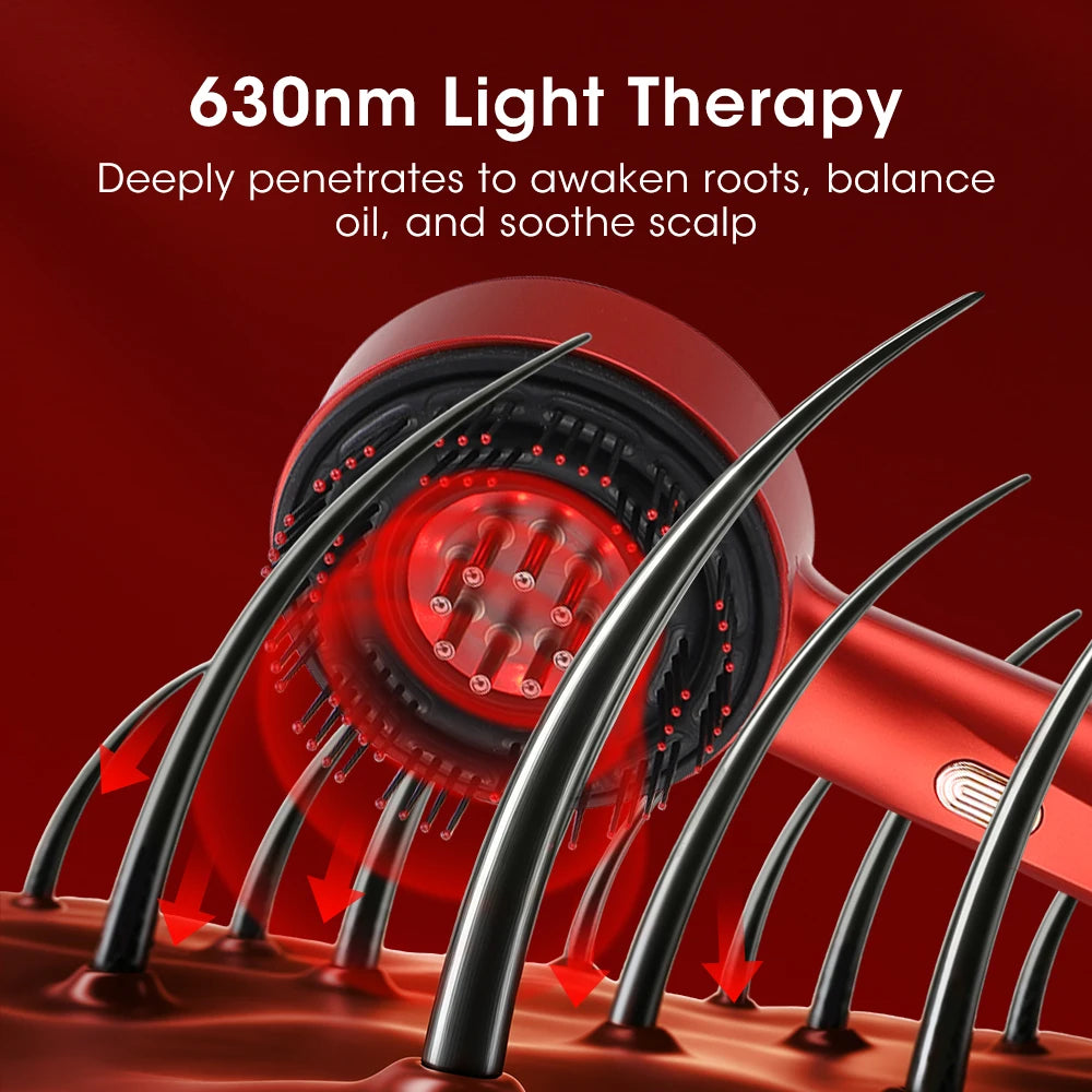 Afdeal Electric Scalp Massaging Hair Brush With Oil Dispenser