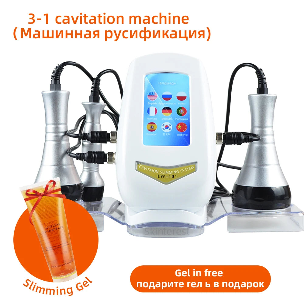 MISSHEART 3 In 1 Body Slimming Cavitation Massage Machine