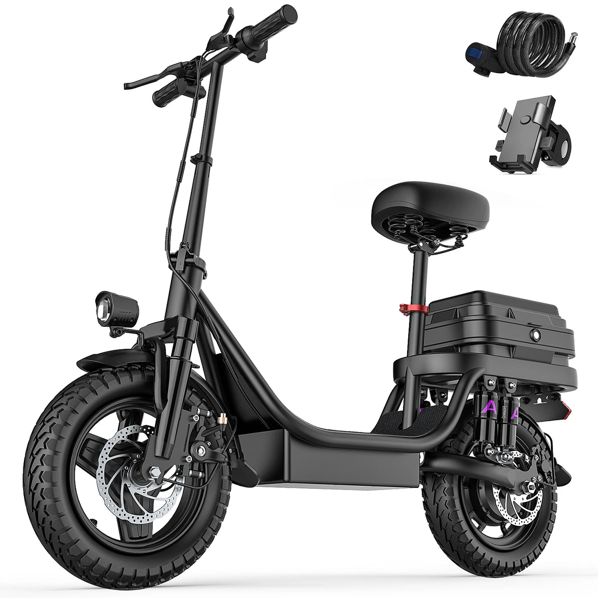 Uplee 500W Electric Bike Foldable Full Suspension Urban Cruiser