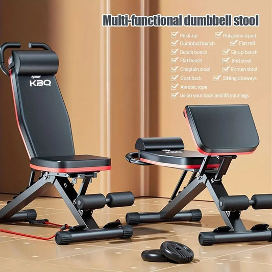 KBQ Multifunctional Adjustable Roman Chair Fitness Bench