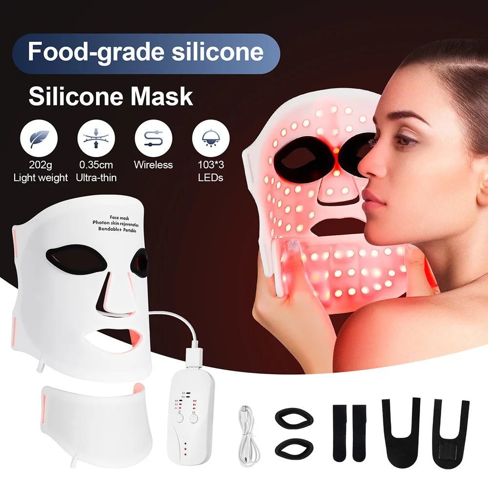 Iebilif Flexible Led Face Mask For Deep Skin Rejuvenation Therapy