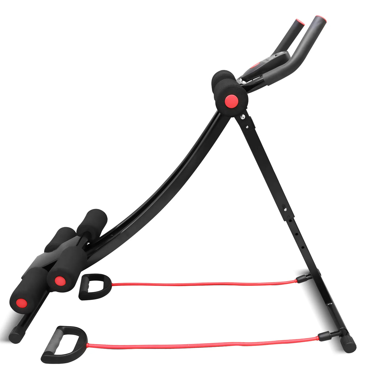 Foldable Abdominal Exerciser Core Trainer With Display For Home Gym