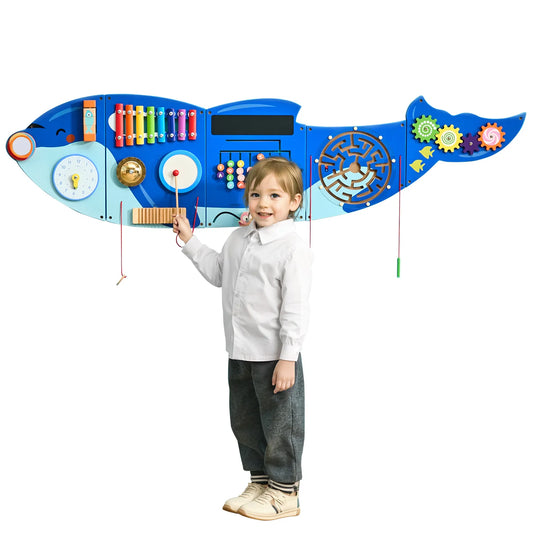 SucceBuy Kids Wall Busy Board For Sensory Learning Activities